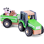 Tracteur en bois pour jouer à la ferme (3 modèles)